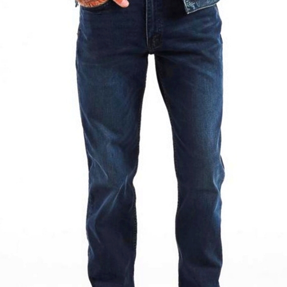 Men's Levis 514 Dark Wash Denim - Picture 3 of 6